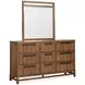 Conway Honey Wheat 9 Drawer Dresser