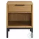 Newport Natural Oak 1 Drawer Nightstand