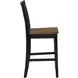 Joplin Black and Brown Counter Height Chair Set of 2