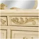 Platine de Royale Champagne 12 Drawer Dresser and Rectangular Mirror