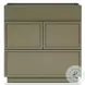 Luca Olive Green 2 Drawer Nightstand