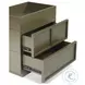 Luca Olive Green 2 Drawer Nightstand