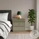 Luca Olive Green 2 Drawer Nightstand