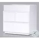 Luca White 2 Drawer Nightstand