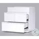 Luca White 2 Drawer Nightstand