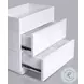 Luca White 2 Drawer Nightstand