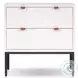 Wilma White 2 Drawer Nightstand