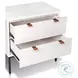 Wilma White 2 Drawer Nightstand