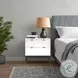 Wilma White 2 Drawer Nightstand