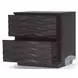 Ruby Antique Brown 2 Drawer Nightstand