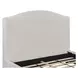 Elowen Rosemont Alabaster and Espresso Queen Upholstered Panel Bed