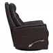 Novara Milan Brown Leather Swivel Glider Recliner