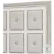 Luciana Semi Transparent Creamy White California King Upholstered Panel Bed