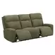 Traxton Jasper Moss 92" Zero Gravity Triple Power Reclining Sofa with USB Charging