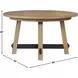 Aubrey Brown 54" Round Dining Table