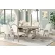 Gwendolyn Cerused Taupe 86" Oval Dining Table