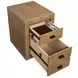 Plum Creek Sierra Brown 2 Drawer File Cabinet with Casters