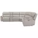 Easton Steamboat Quartz Leather 7 Piece Modular Zero Gravity Power Reclining Sectional with USB Charging