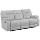 Chablis Mist Gray Reclining Living Room Set with USB Charging