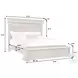 Madison Ridge Natural Bark California King Panel Bed with Chest Footboard