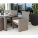 Montecito Canvas Natural Upholstered Outdoor Coronado Dining Chair with Self Welt