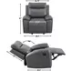 Gaston Gray Manual Reclining Living Room Set