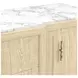 Eave Sundrenched Oak 76" 3 Drawer Credenza with Stone Top
