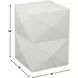Malibu White 14" Square Side Table