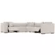 Bliss Cream 5 Piece Modular Power Reclining Sectional with Pillows