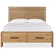 Brookstone Rustic Caramel Queen Storage Panel Bed