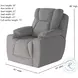 Challenger Journey Silver Power Headrest Wall Hugger Big Mans Recliner