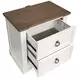 Crownfall Whisper White and Cerused Nutmeg Panel Bedroom Set