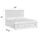 Harborwick White Dove Queen Storage Panel Bed