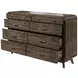Rex Walnut 8 Drawer Dresser