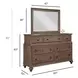 Weatherford Heather 7 Drawer Wellington Dresser with Rectangular Landscape Mirror