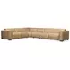 Billings Brown 6 Piece Leather Power Motion Sectional