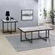 Kayley White Sintered Stone Square End Table
