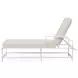 Bristol Canvas Natural 76" Outdoor Chaise with Self Welt