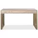 Marlowe Polished Limestone and Gold 56" Writing Desk