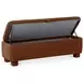 Ichigo Deep Orange Upholstered Storage Bed Bench