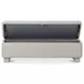Ichigo Light Gray Upholstered Storage Bed Bench