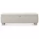 Ichigo Light Gray Upholstered Storage Bed Bench