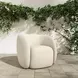 Rae Cream Upholstered Outdoor Accent Chair