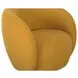Rae Deep Yellow Upholstered Outdoor Accent Chair