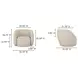Rae Beige Upholstered Outdoor Accent Chair