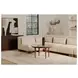 June Oatmeal Performance Fabric 70" Sofa