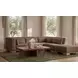 June Dark Brown Upholstered Rectangular Ottoman