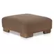 June Dark Brown Upholstered Rectangular Ottoman