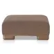June Dark Brown Upholstered Rectangular Ottoman