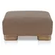 June Dark Brown Upholstered Rectangular Ottoman